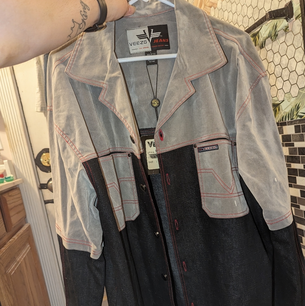 Vintage net VEEZO  BUTTON UP JACKET